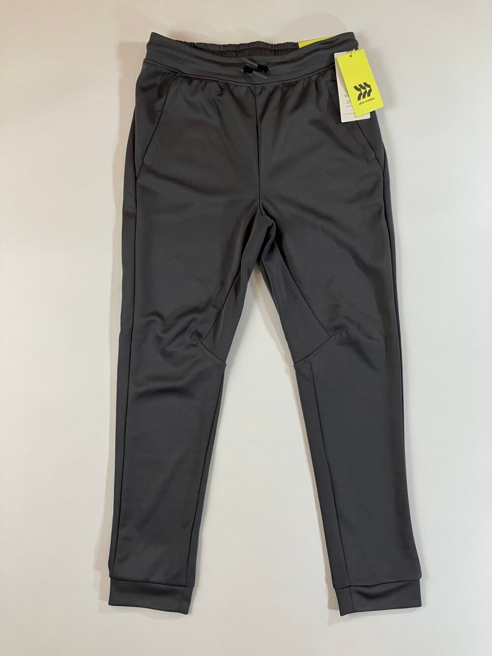 All in Motion Boys M 8/10 Gray Performance Jogger Pants Athletic NWT
